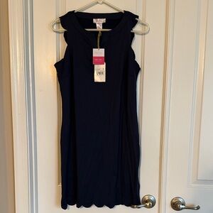 Chic Navy Sleeveless Mini Dress